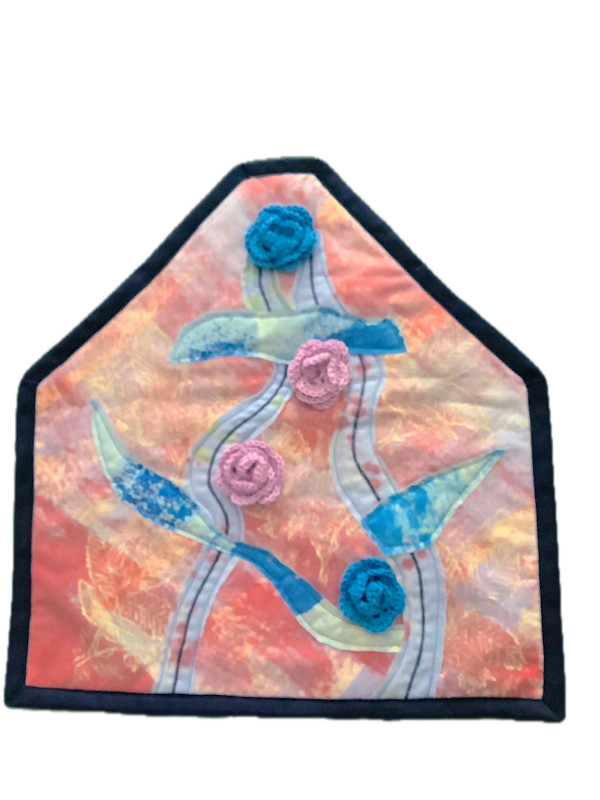 Blue and Pink Roses by Katrina Sjoberg