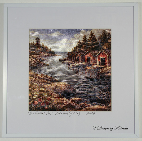 Boathouses A-1 by Katrina Sjoberg, Image 1.