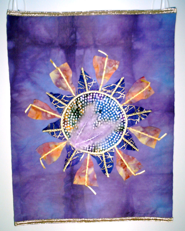 Orange Arrowheads on Purple by Katrina Sjoberg, Image 1.