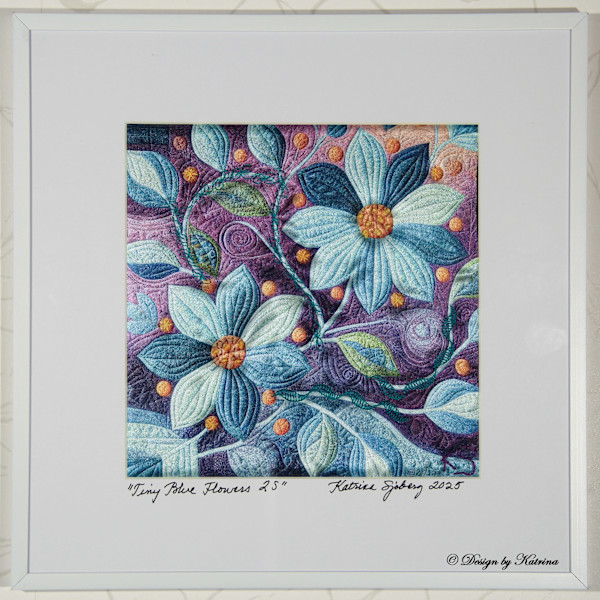 Tiny Blue Flowers by Katrina Sjoberg