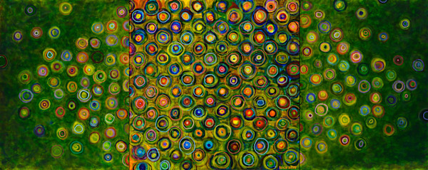 Bull's-eye Triptych by Patricia Buck