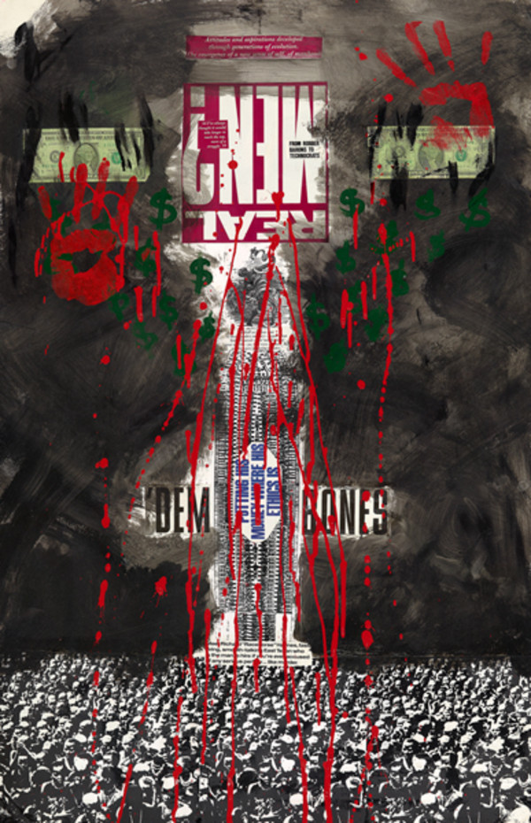 ‘Dem Bones - mixed media, 40”Hx26”W by Patricia Buck