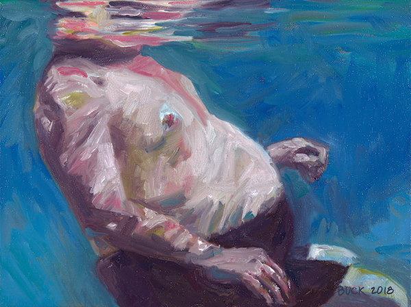Fat Man floating by Patricia Buck