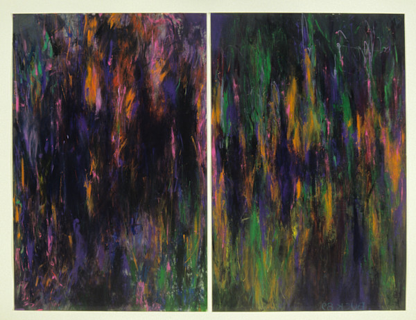 Fire Diptych by Patricia Buck