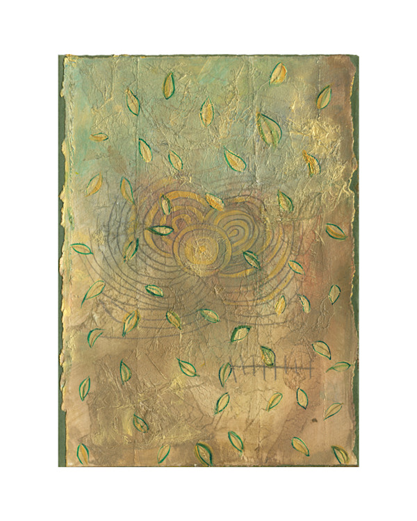 Goddess Manuscript: Leaf Spiral by Patricia Buck