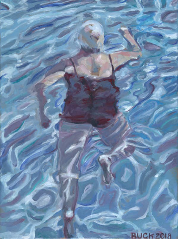 Just Swimming, framed. by Patricia Buck, Image 20.