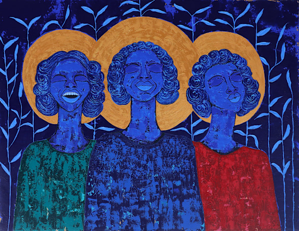 Three Visitors That Should Never Leave, 2025 by Hannatu Ageni-Yusuf