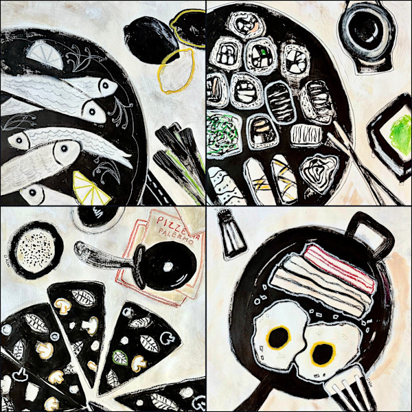 Culinary Series (4 works) by Diego Alba