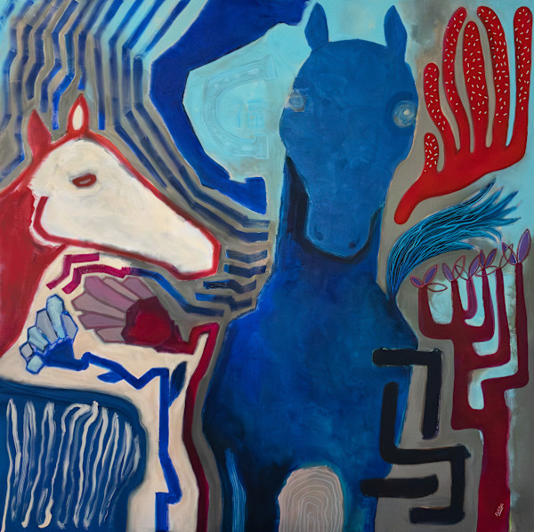 Indigo Horse by Diego Alba