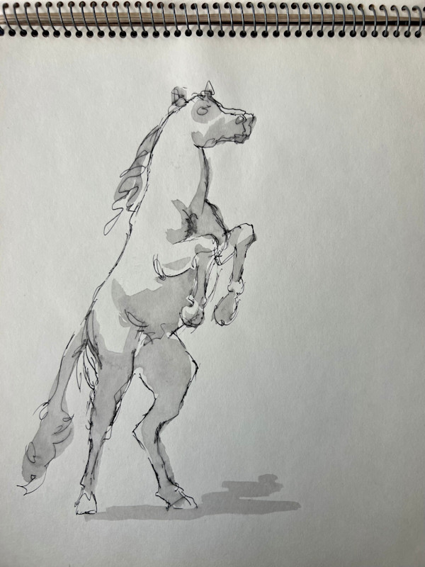 Bucking Horse Front by Arthur Gebhardt