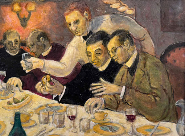 Dinner of Priests by Arthur Gebhardt, Image 8.