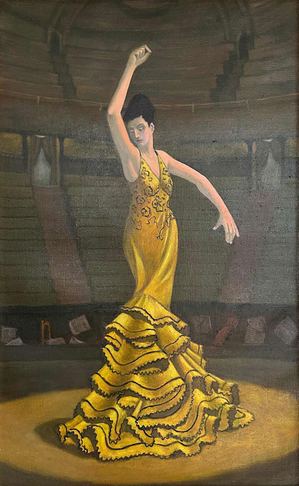 Yellow Dress by Arthur Gebhardt, Image 2.