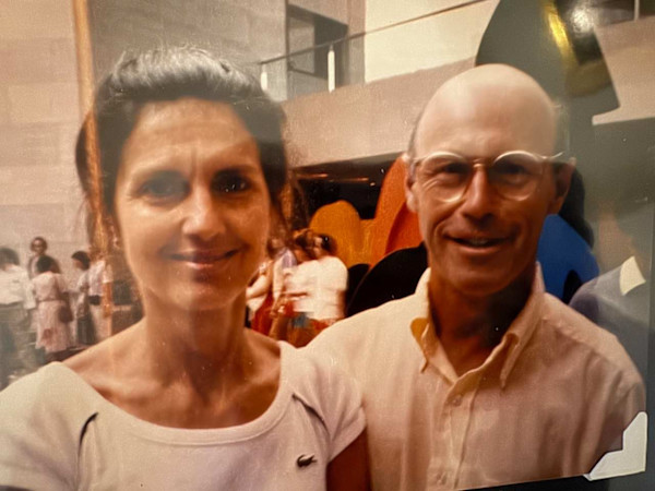 Artie and Patty at the Smithsonian National Gallery 1980 by Arthur Gebhardt