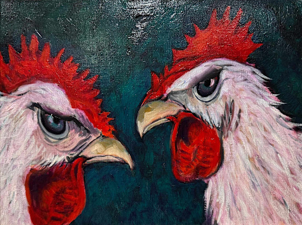 Dueling Roosters by Arthur Gebhardt, Image 2.