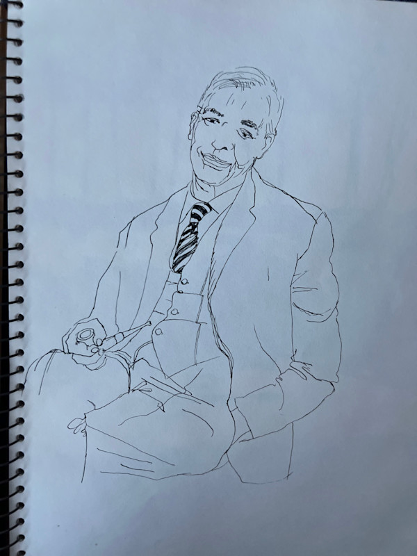Man with Pipe by Arthur Gebhardt, Image 1.