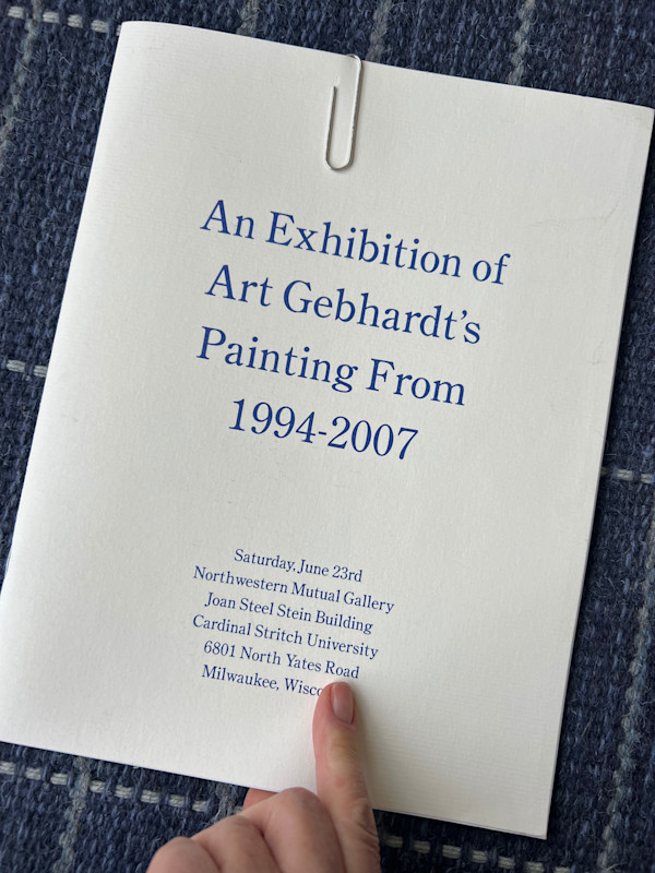 An Exhibition of Art Gebhardt's Painting From 1994-2007 - Book cover by Arthur Gebhardt, Image 1.