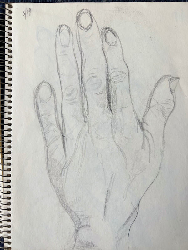 Hand Sketch by Arthur Gebhardt, Image 1.