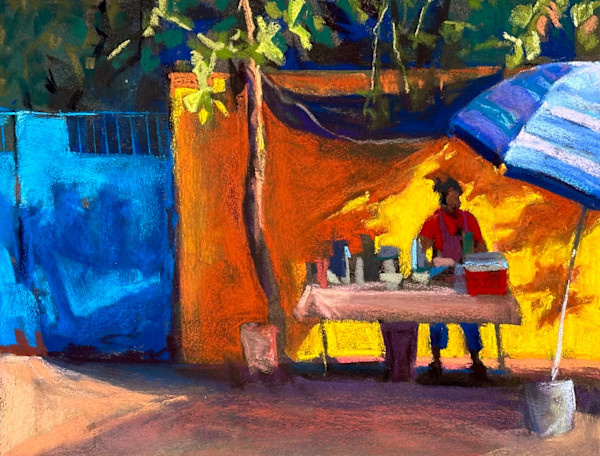 Street Vendor by Mary Moores