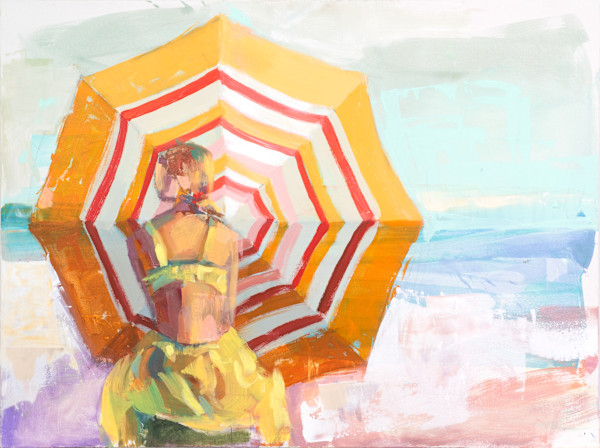 Orange umbrella by VigMayol