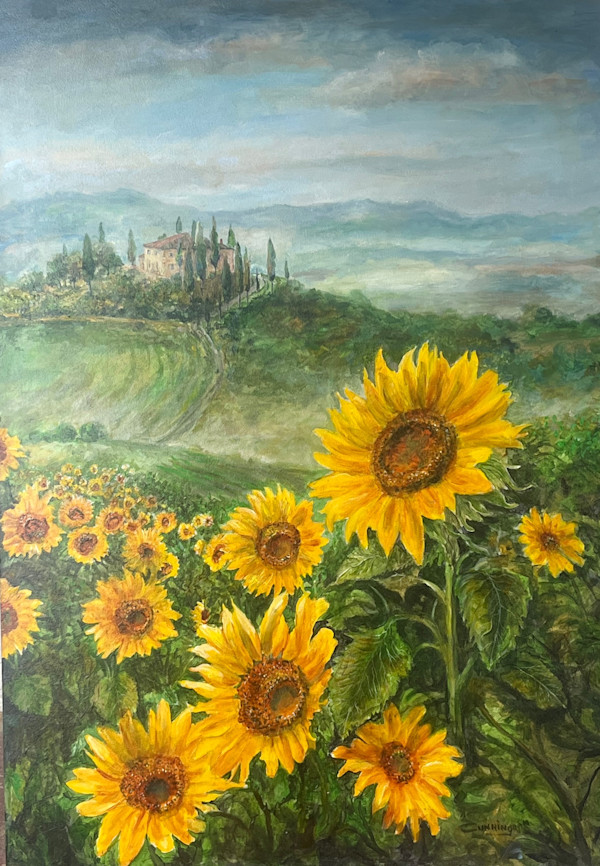 Sunflowers in Tuscany by Patrick Cunningham
