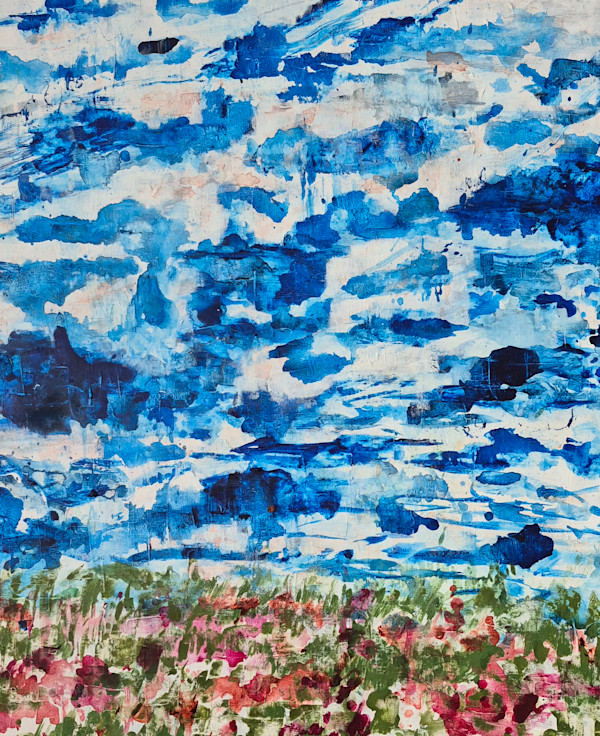 In the Flower Fields, I Look Up by Candice Grant, Image 1.