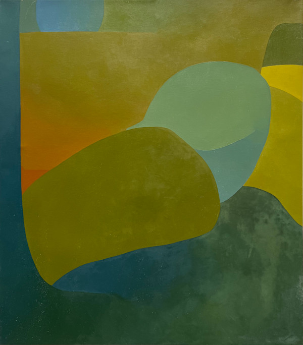 #503 Orange + Green + Blue by Margaret Moench