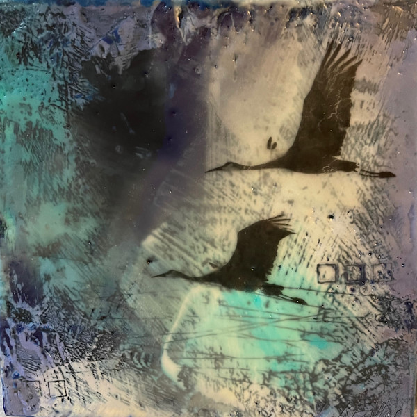 Crackling skies by Karen Faller