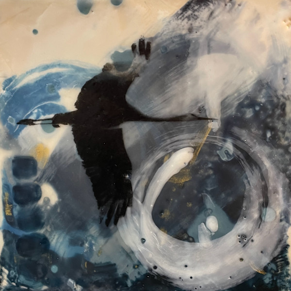 Sandhill glide II by Karen Faller