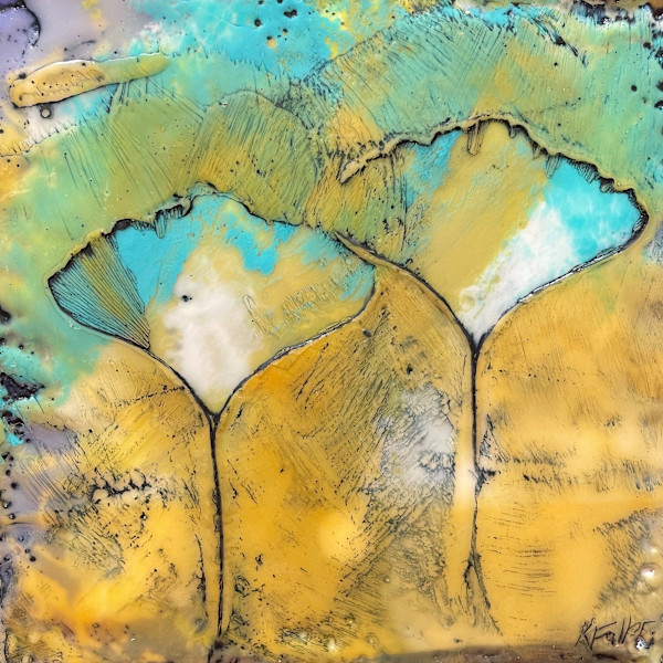 Ginko Leaves by Karen Faller