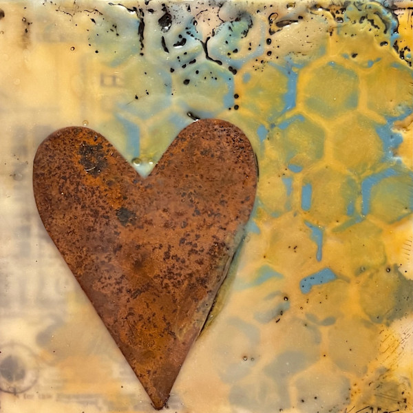 Rusty hearts by Karen Faller