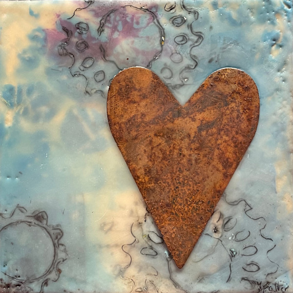 Rusty hearts II by Karen Faller