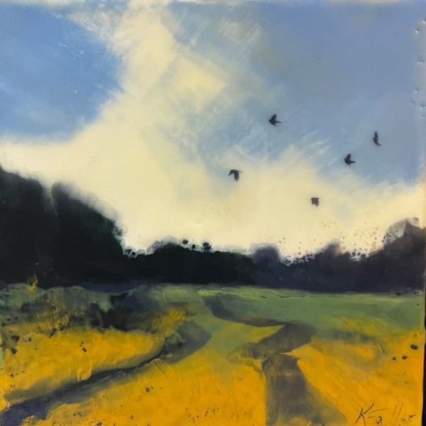 The edge of the tracks by Karen Faller