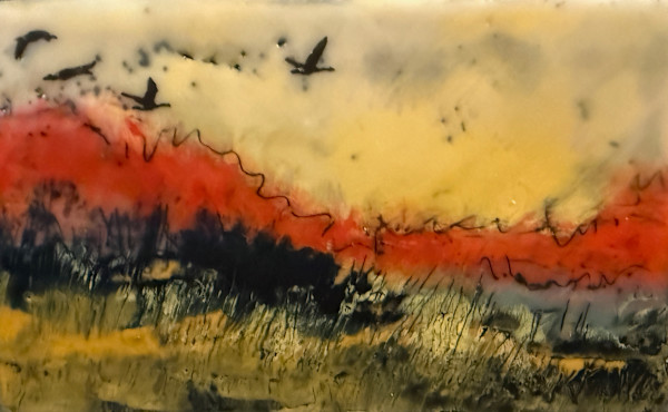 Untitled red field by Karen Faller, Image 1.