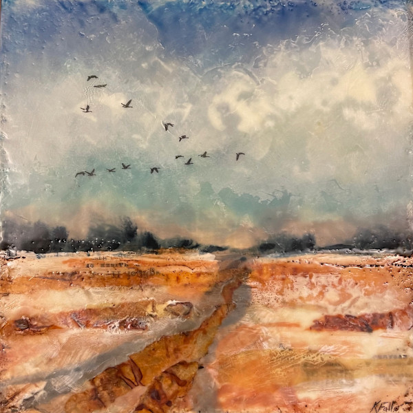 Winter field by Karen Faller