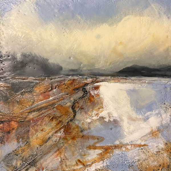 Winter lake by Karen Faller