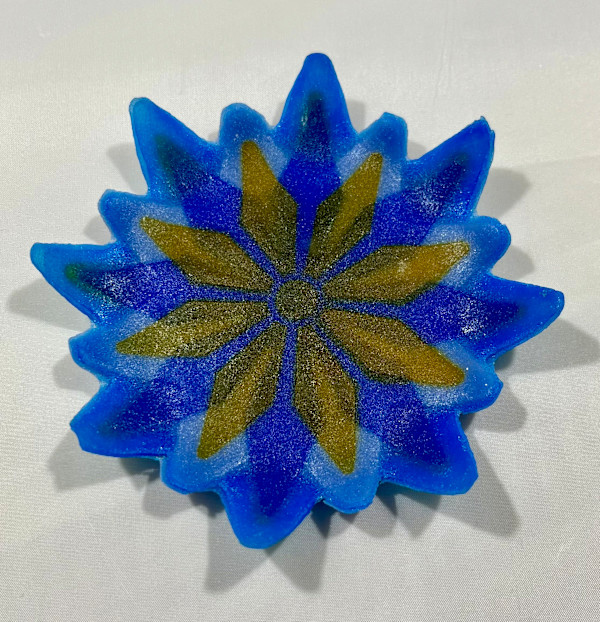 Double-Sided Mandala Bowl 4 by Julie Root Sawyer