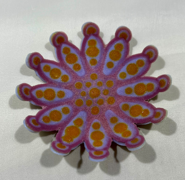 Double-Sided Mandala Bowl 3 by Julie Root Sawyer