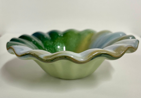 6" fluted bowl #2 by Julie Root Sawyer