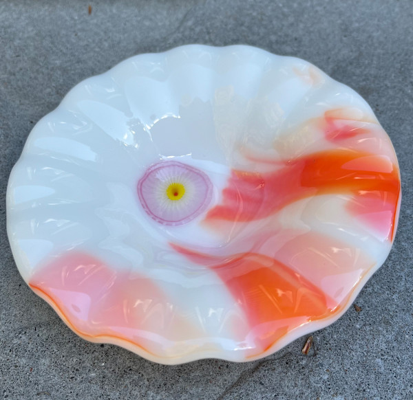 6" fluted bowl #3 by Julie Root Sawyer