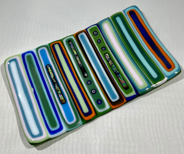 Stacks Dish with Dichroic by Julie Root Sawyer
