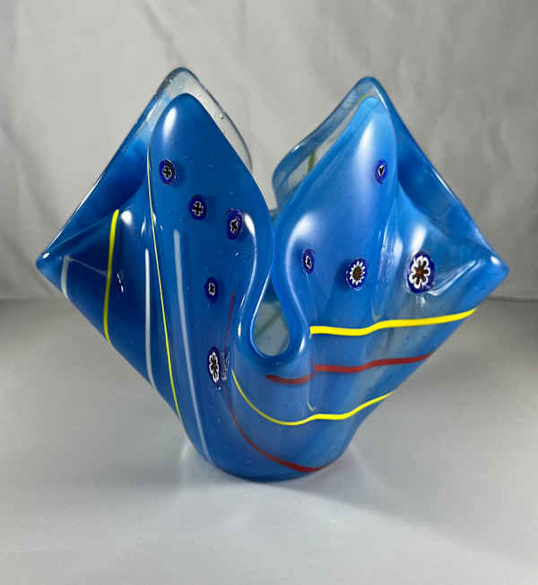 Candle Holder with Millefiori by Julie Root Sawyer