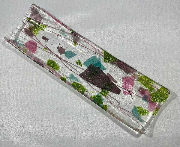 Confetti Glass Channel Dish by Julie Root Sawyer