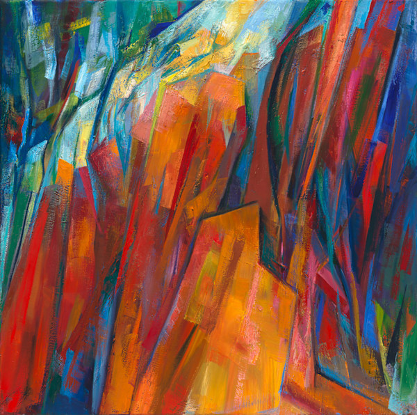 SonnetPainting 131: Cezanne’s quarry [Goddess repelling]. by Elena Maslova-Levin