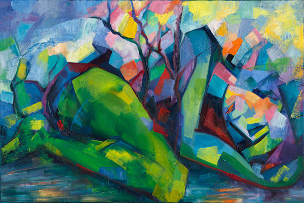 Gaia [Self-Portrait] December in Coyote Hills by Elena Maslova-Levin