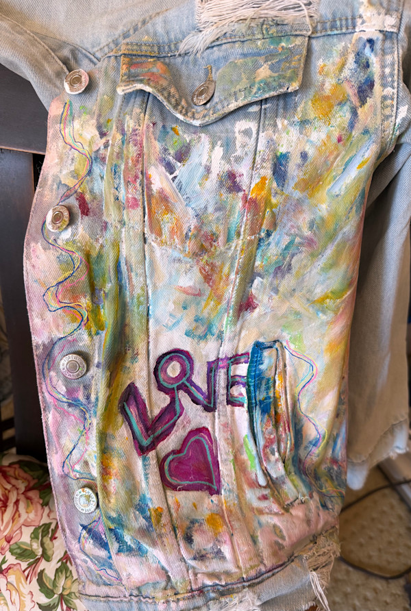 Love Boho Jean Jacket Forever 21 Size Small by Liz Morton