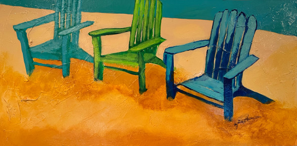 Beach Chairs by Liz Morton