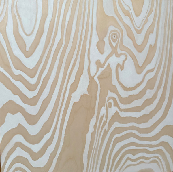 White on Wood #1, 2024 by Pamela Saturday