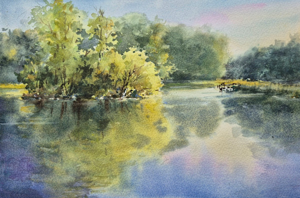 Pond in the morning by Vicky Zhou