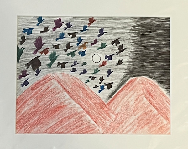 Untitled matted landscape by Spoon Jackson