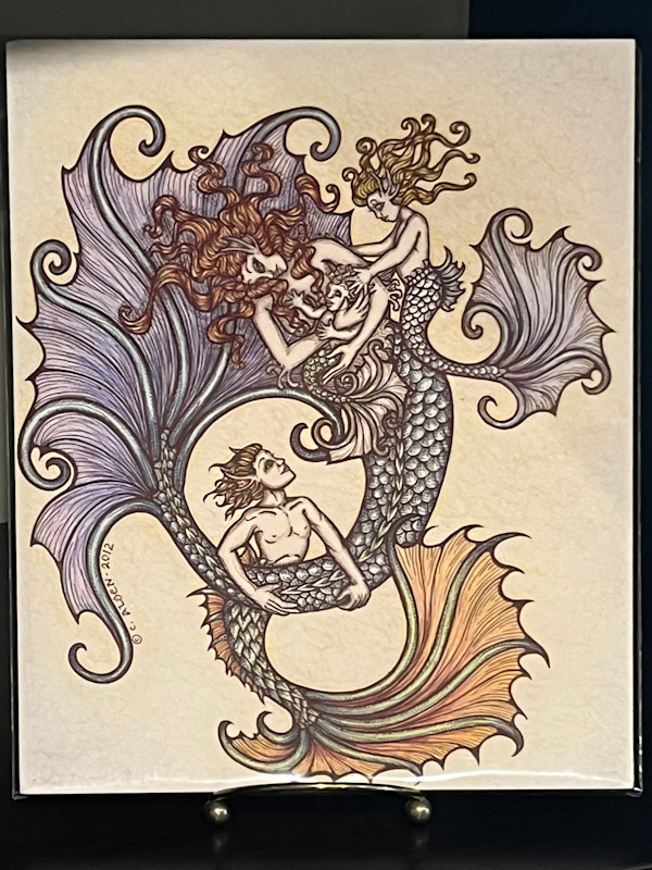 Mermaid Family (print) by Carole Alden